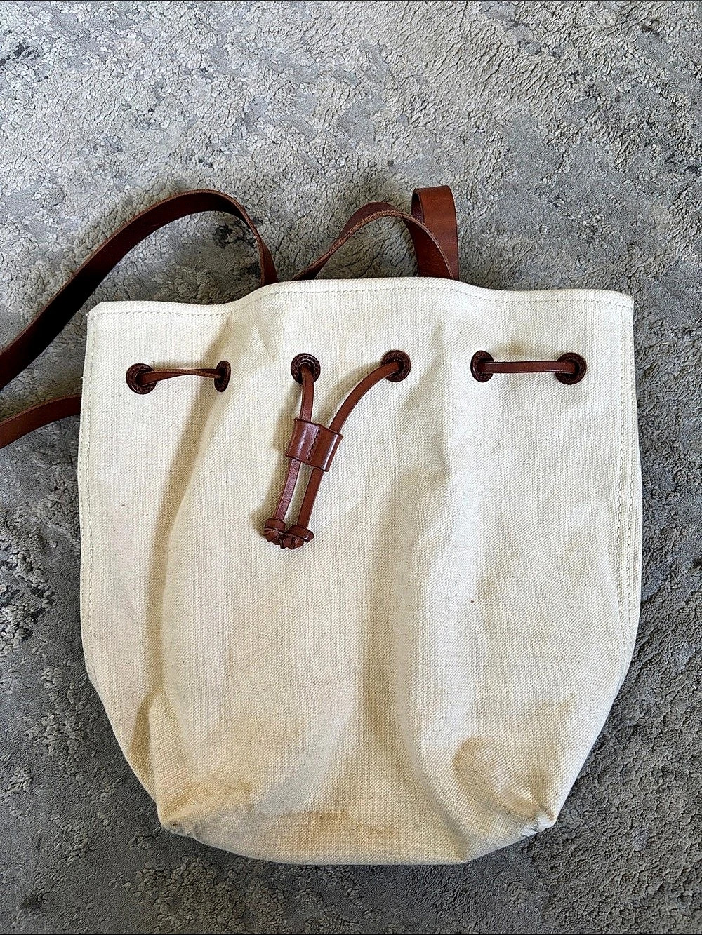 Madewell The Canvas Somerset Backpack Cream & Brown